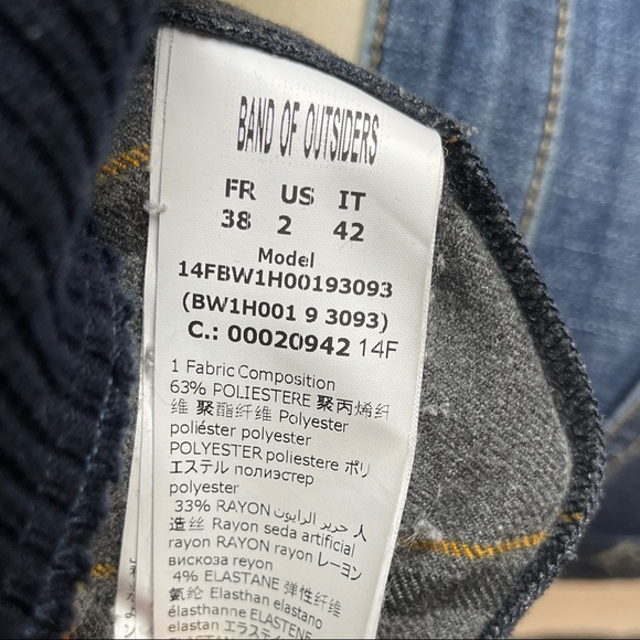 Band of Outsiders Mixed Plaid Sweatshirt US 6 ASO Kendall Jenner - Picture 6 of 7